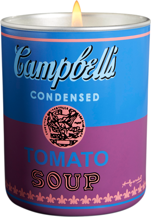 Andy Warhol Blue/Purple Campbell Candle