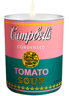 Andy Warhol Pink/Green Campbell Candle