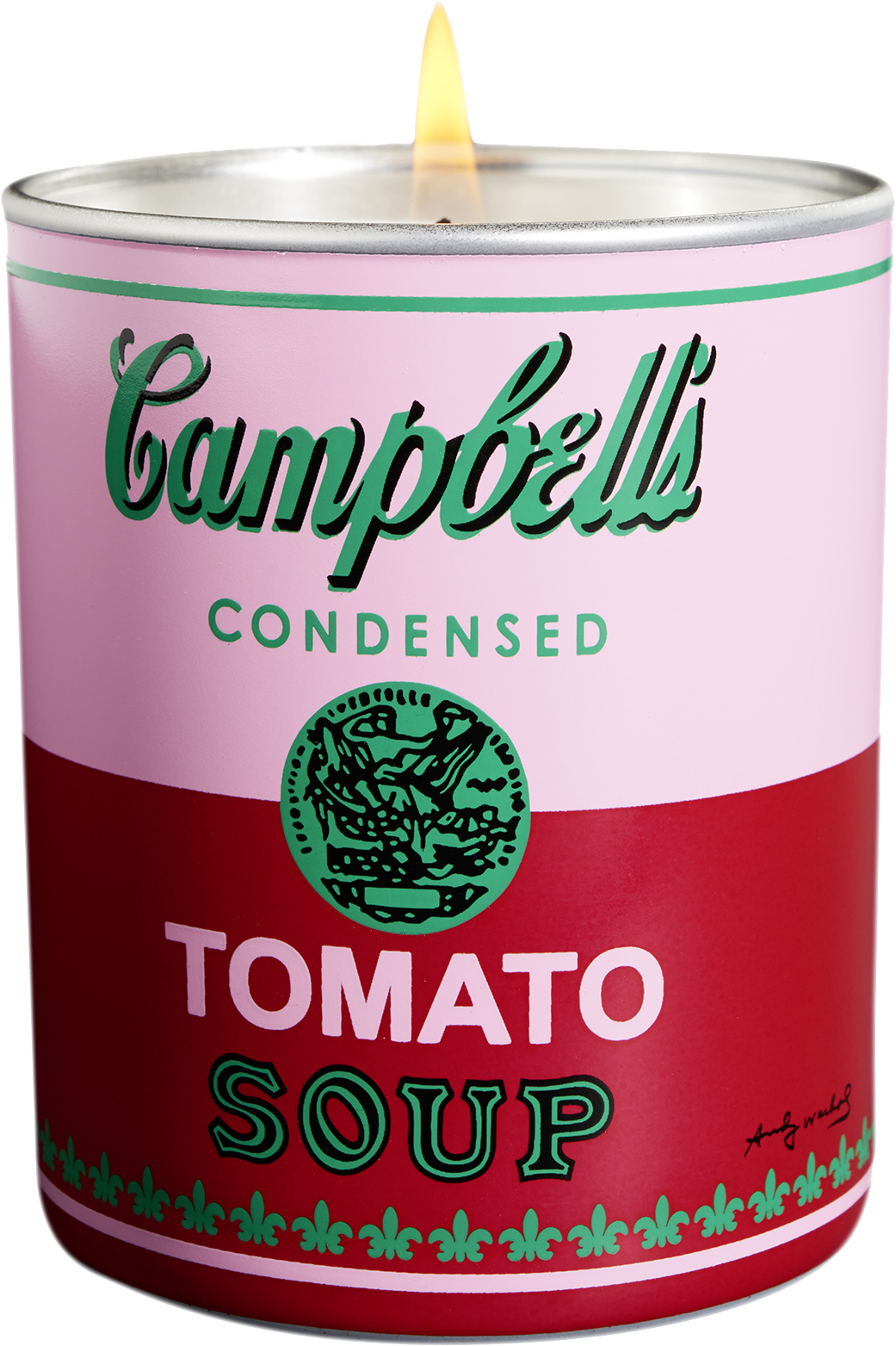 Andy Warhol Pink/Red Campbell Candle