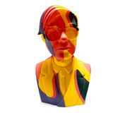 Andy Warhol Orange Camouflage bust by Kidrobot