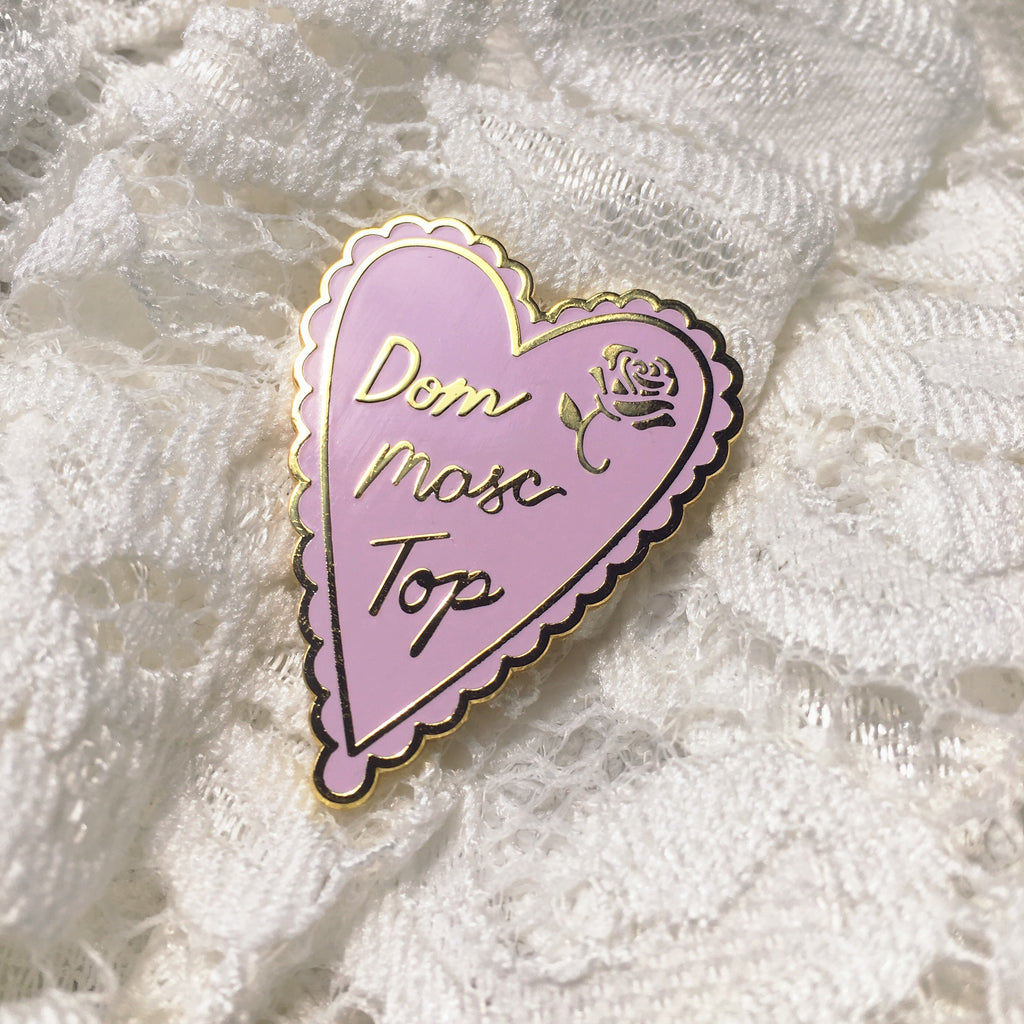 GAYPIN' ENAMEL PIN: DOM MASC TOP