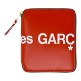 Comme des Garçons Huge Logo Full Zip Small Wallet (Red)