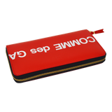 Comme des Garçons Huge Logo Zip Around Wallet (Red)