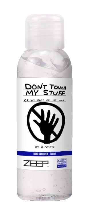 Don't Touch My Stuff Hand Sanitizer 100ml x David Shrigley