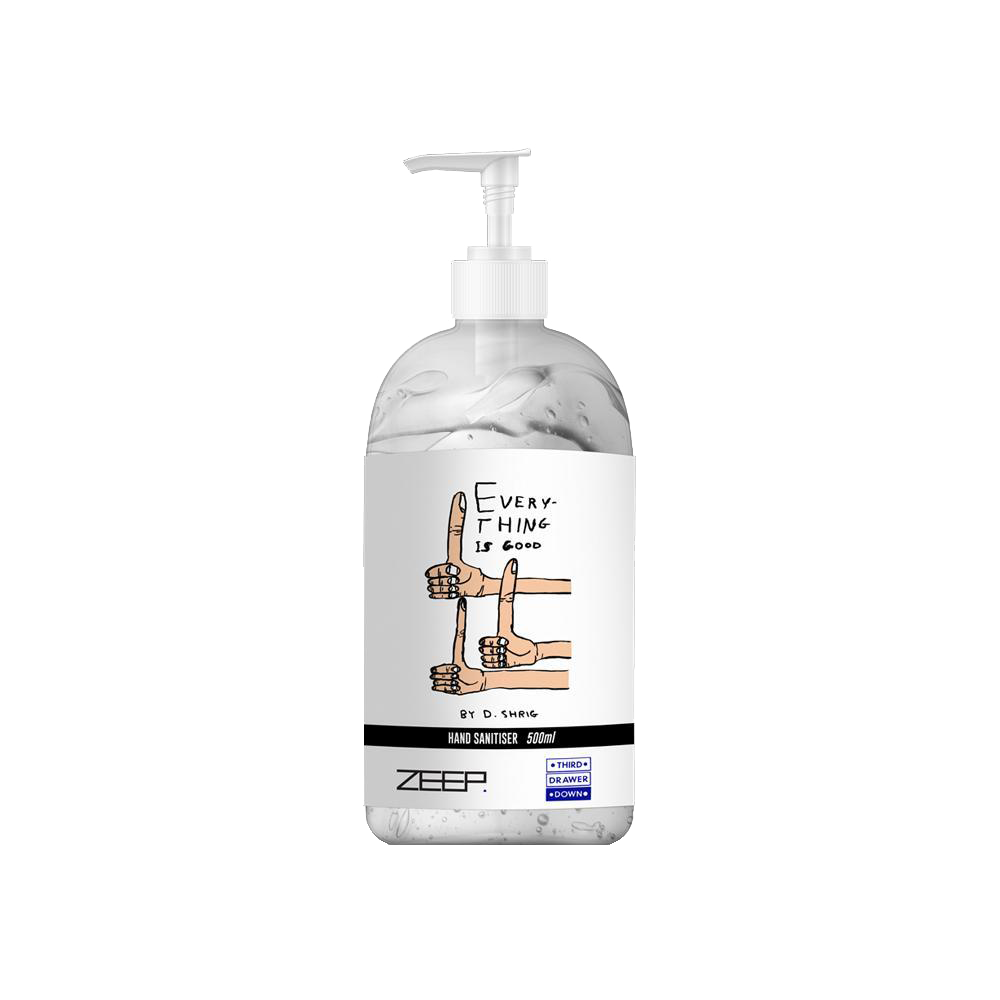 Everything is Good Hand Sanitizer 500ml x David Shrigley