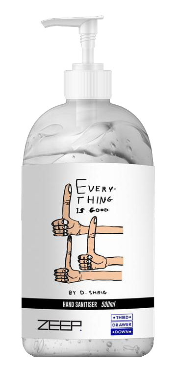 Everything is Good Hand Sanitizer 500ml x David Shrigley