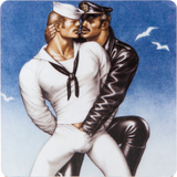 Tom of Finland Duo Wood Coaster