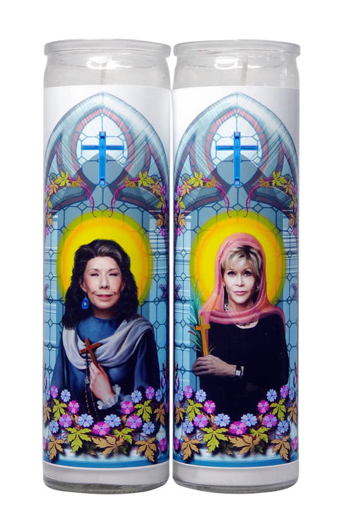 Grace and Frankie Celebrity Prayer Candle