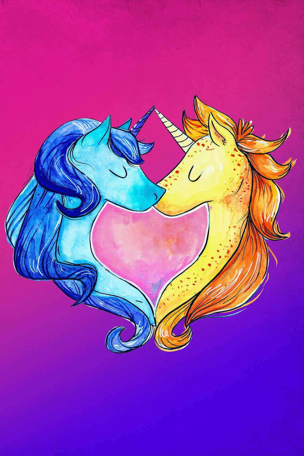 UNICORN HEARTS QUEER GREETING CARD BY KWEER CARDS