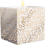 Keith Haring Square Gold Pattern Candle