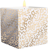 Keith Haring Square Gold Pattern Candle