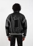 KEITH HARING LEATHER JACKET BY HONEY FUCKING DIJON SS22