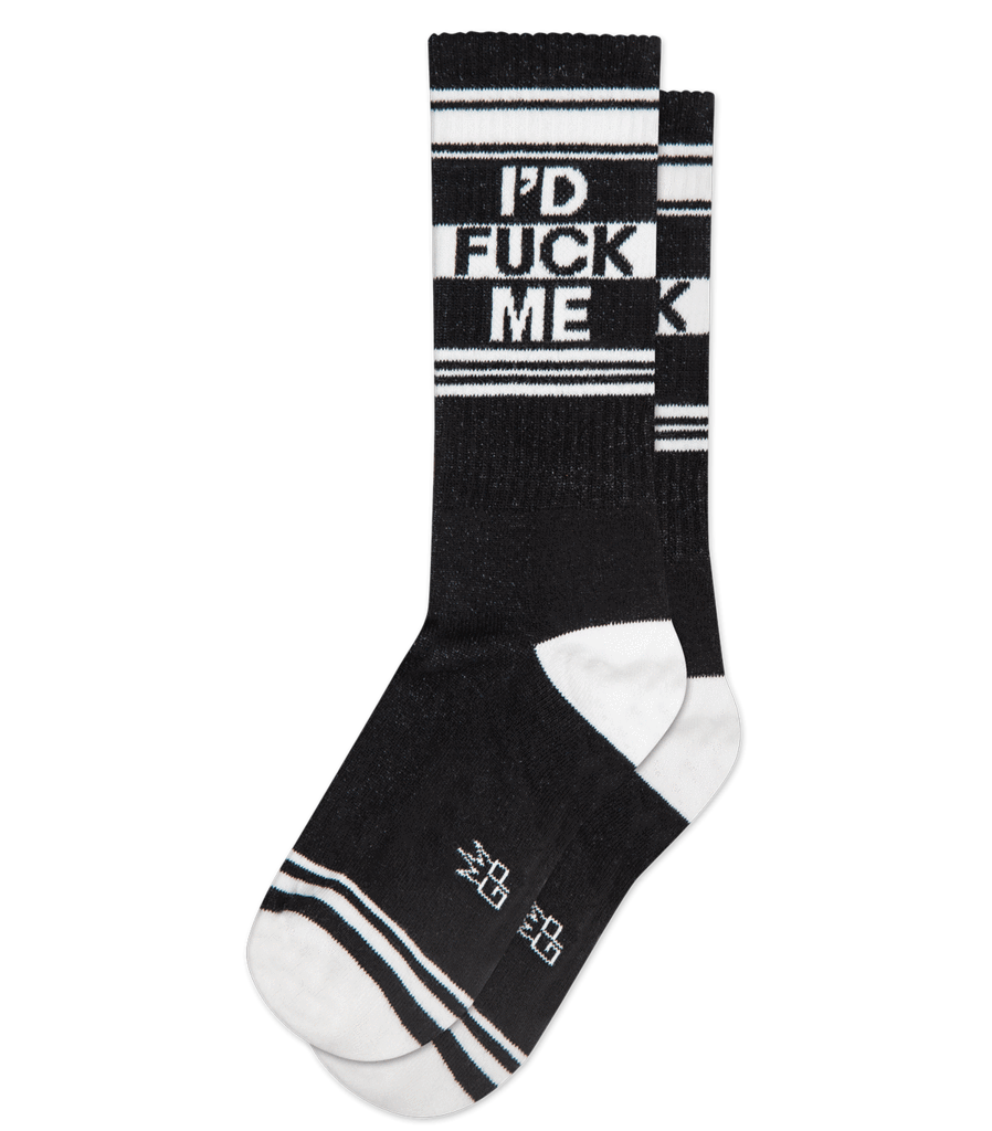 I'D FUCK ME SOCKS black