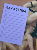 GAY AGENDA NOTEPAD by Word for Word Factory