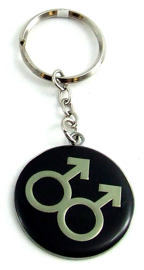 METAL DBL MALE KEY CHAIN
