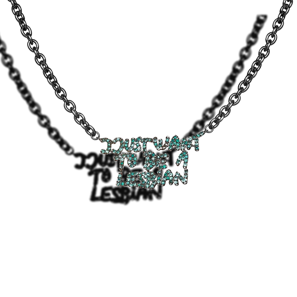 Bjarne Melgaard x Bjørg I Just Want To Be A Lesbian Necklace