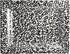 Keith Haring PORCELAIN TRAY BLACK "PATTERN COLLECTION"