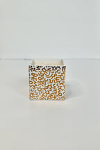 Keith Haring Square Gold Pattern Candle