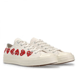 Comme Des Garçons Play Converse Multi Heart Chuck Taylor All Star '70 Low Top (White)