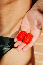 Bubbles Silicone Nipple Suckers - Red