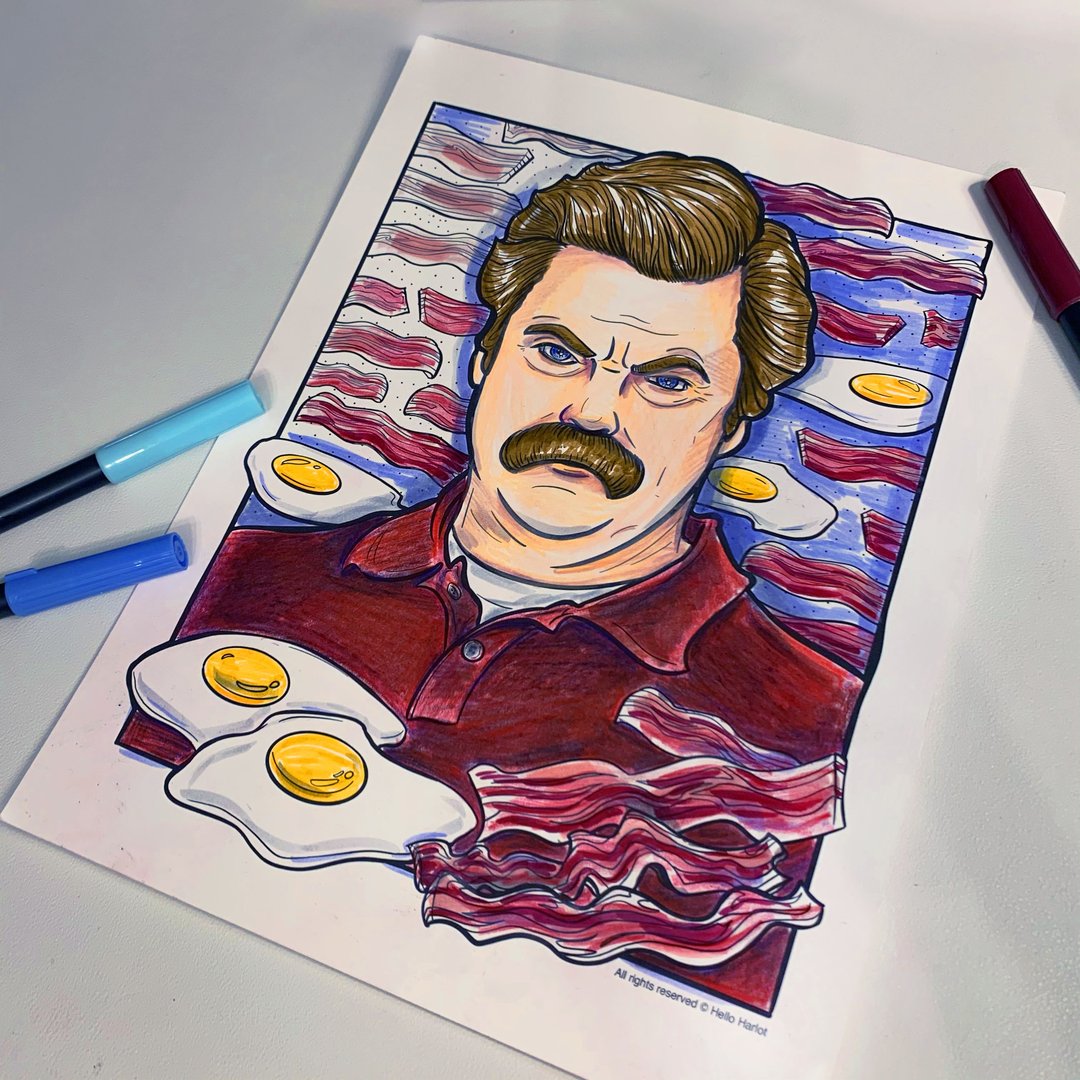 PARKS AND REC COLORING BOOK
