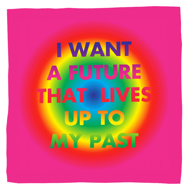 David McDiarmid x Third Drawer Down Silk Scarf: I Want a Future That Lives Up To My Past