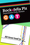 GAY SUBWAY GREETING CARD BY KWEER CARDS