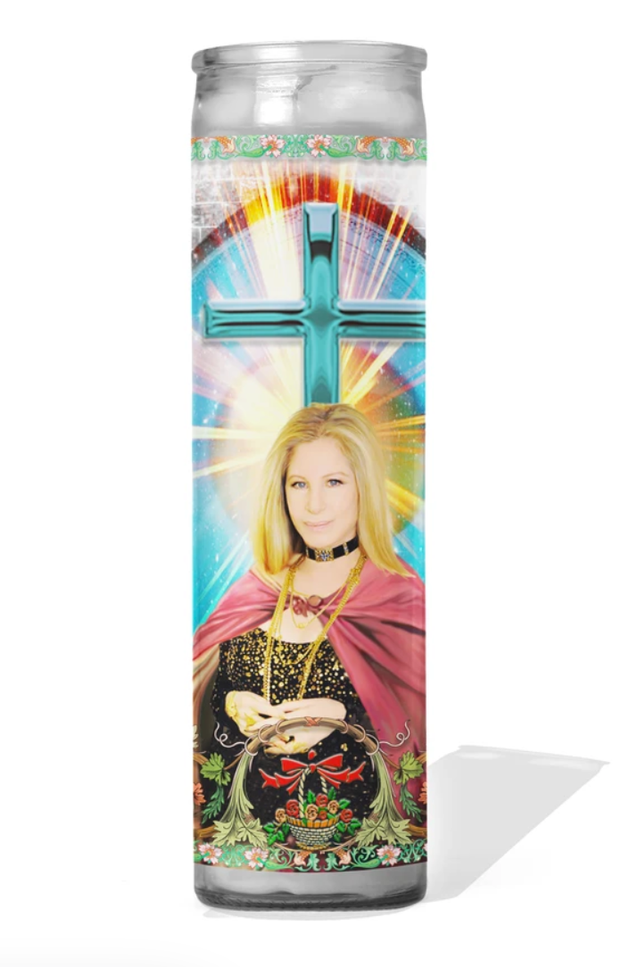 Barbara Streisand Celebrity Prayer Candle