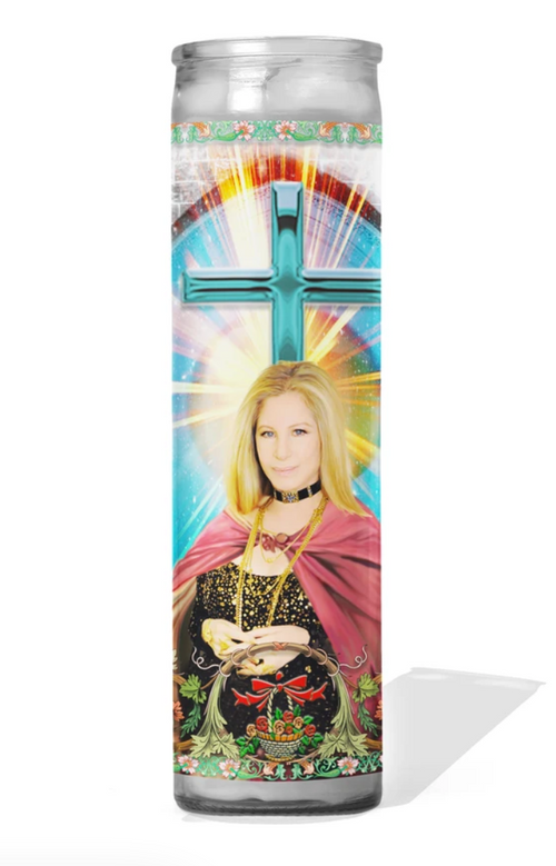 Barbara Streisand Celebrity Prayer Candle