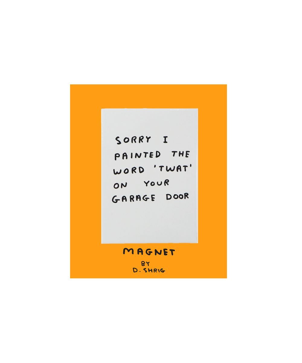 Twat Magnet Third Drawer Down X David Shrigley
