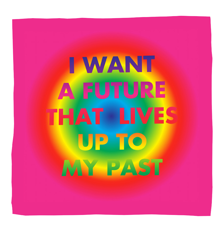 David McDiarmid x Third Drawer Down Silk Scarf: I Want a Future That Lives Up To My Past