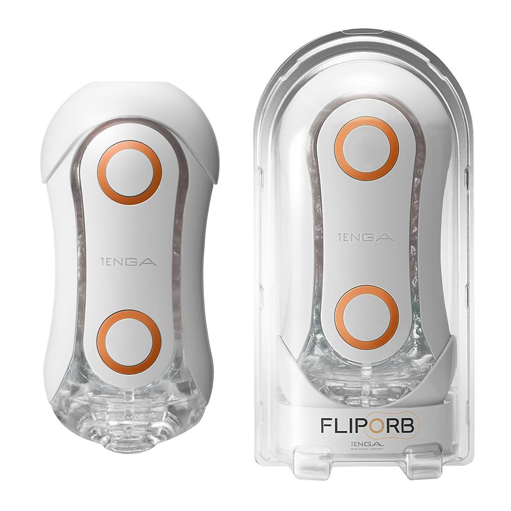 FLIP ORB by Tenga Stroker - Orange Crash