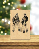 Tom of Finland Wooden Postcard: Tiny Tree