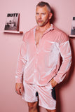 Julian Zigerli Velvet Shirt Pink