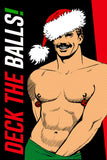 Tom of Finland DECK THE BALLS Holiday Card by Kweer Cards