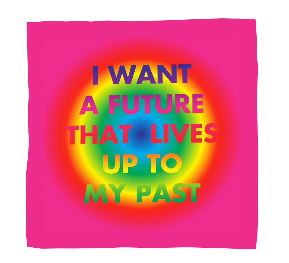 David McDiarmid x Third Drawer Down Silk Scarf: I Want a Future That Lives Up To My Past