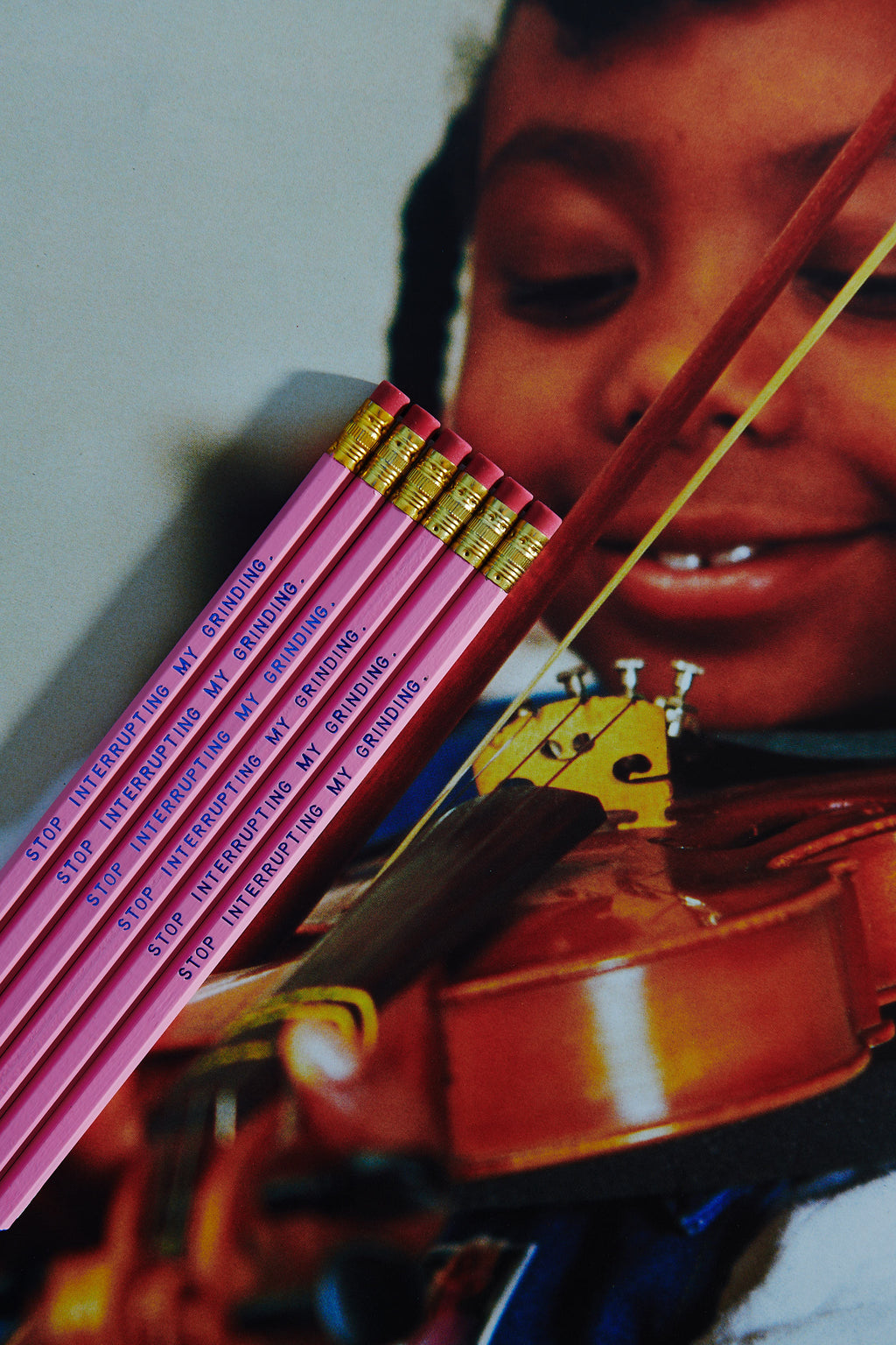 STOP INTERRUPTING MY GRINDING Pencil Set by Rhino Parade