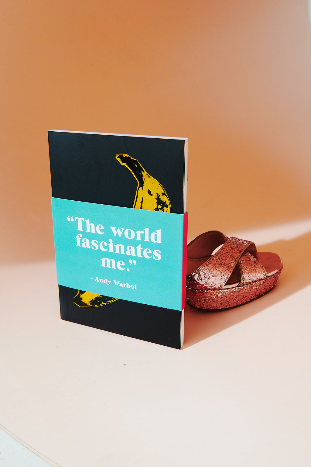 Andy Warhol Banana Journal with Postcards