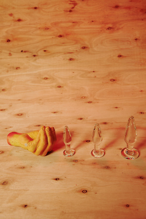 Prisms 3 Piece Glass Anal Plug Kit