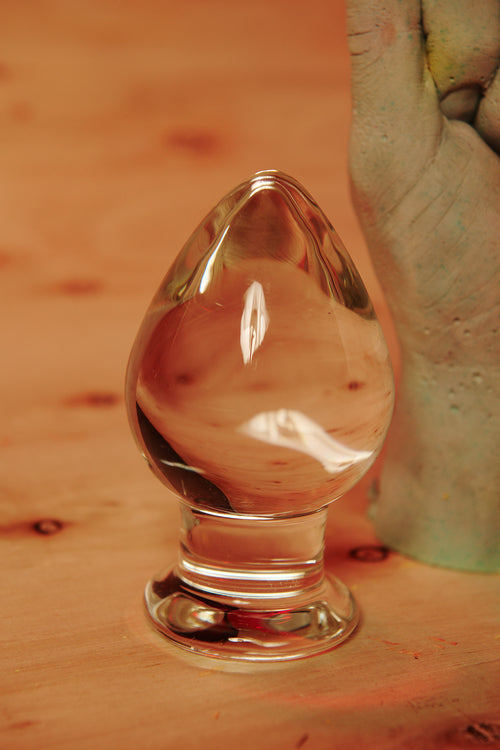 Molten Wide Glass Butt Plug