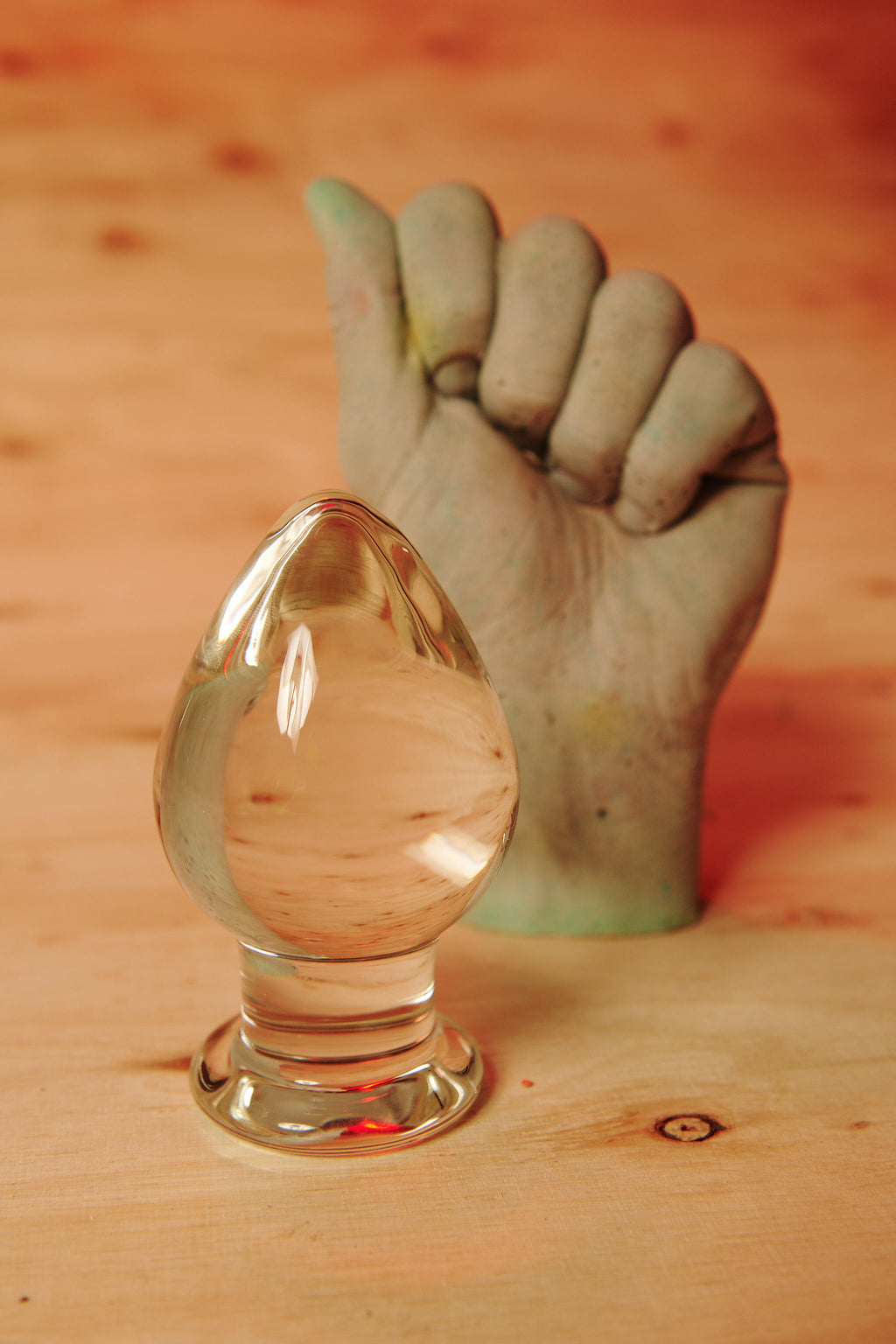 Molten Wide Glass Butt Plug