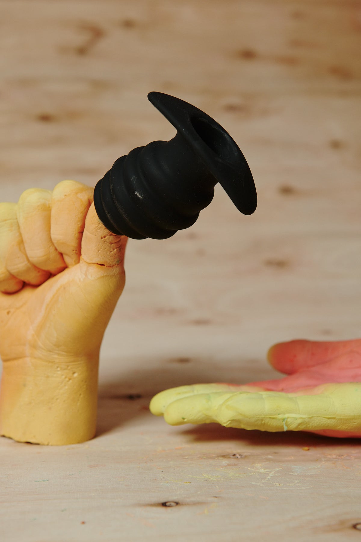 Hive Ass Tunnel Silicone Ribbed Hollow Anal Plug - Medium