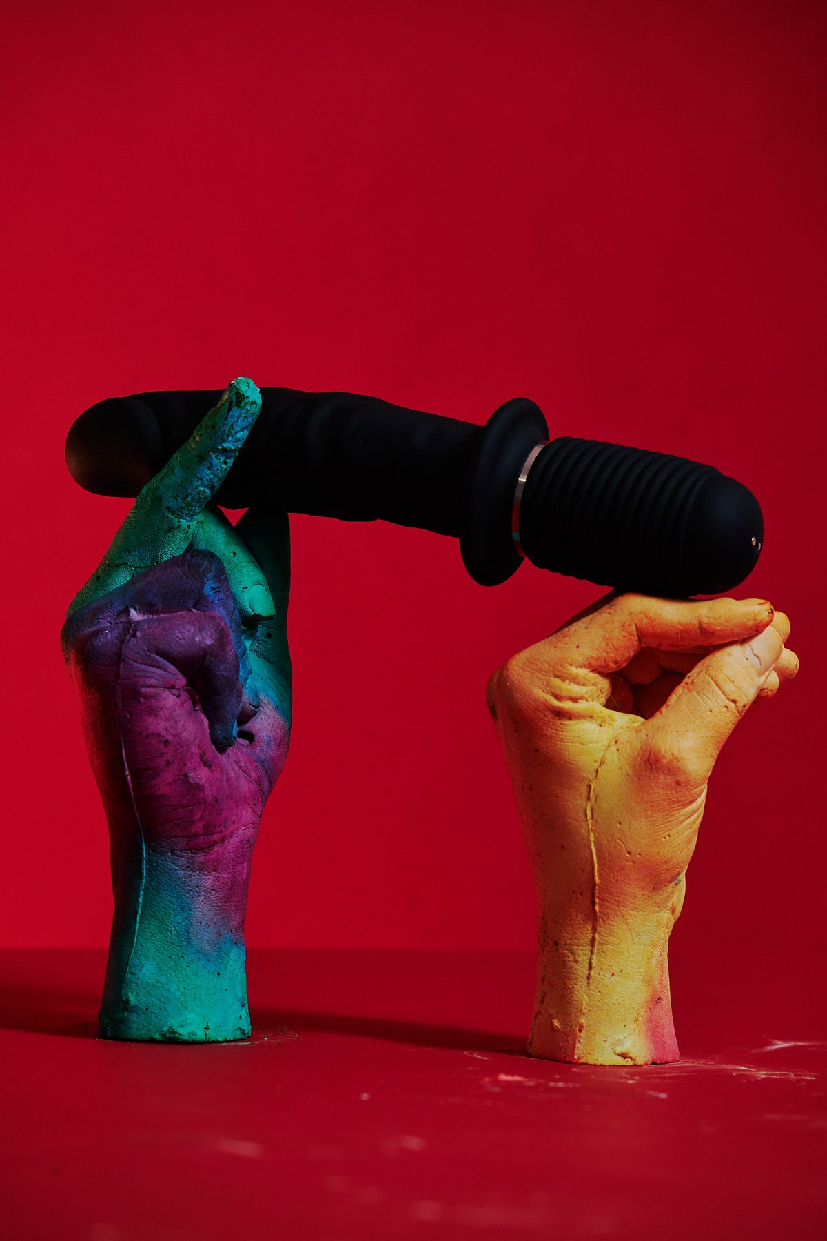 Power Pounder Vibrating and Thrusting Silicone Dildo