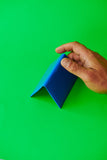 Comme des Garçons Super Fluo Blue Folded Small Wallet