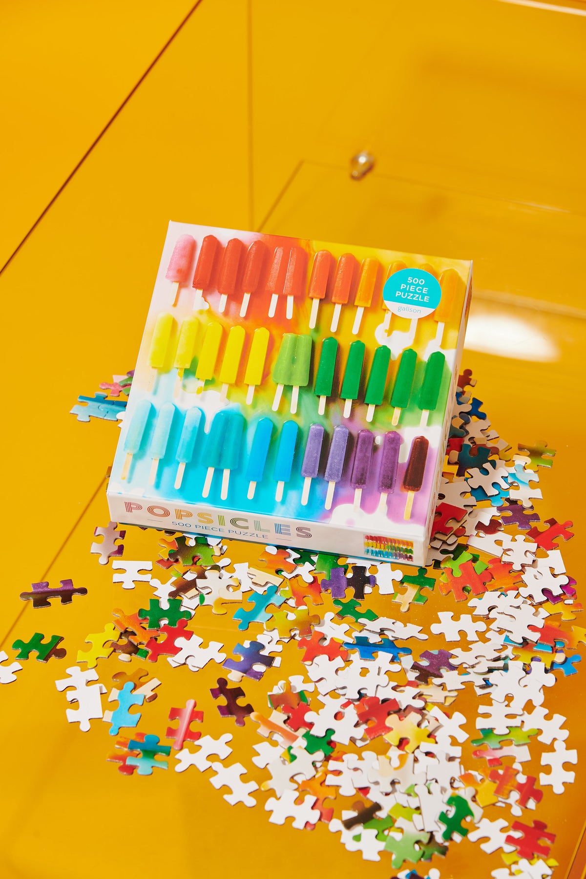 Rainbow Popsicles 500 Piece Jigsaw Puzzle