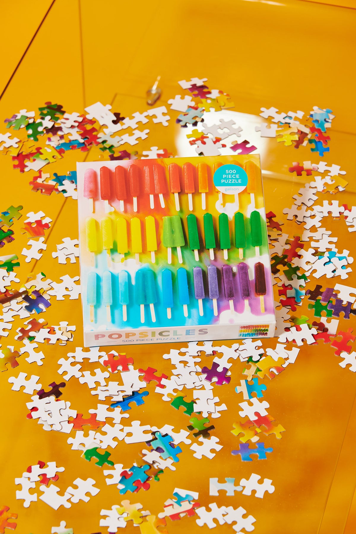 Rainbow Popsicles 500 Piece Jigsaw Puzzle