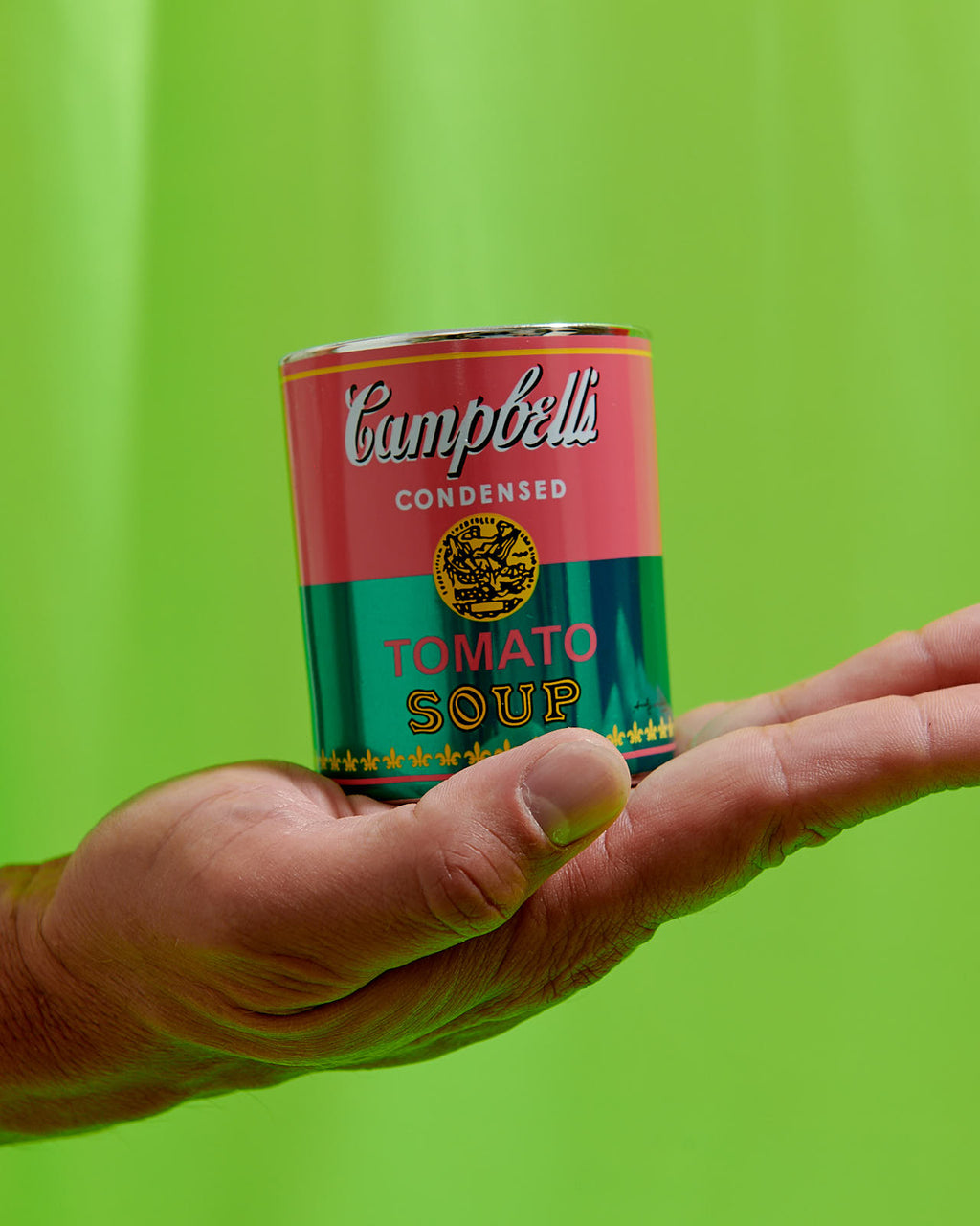 Andy Warhol Pink/Green Campbell Candle