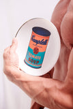 ANDY WARHOL PORCELAIN PLATE -  CAMPBELL - ORANGE/BLUE