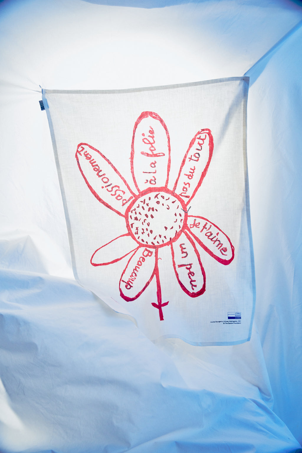 Virtues theologales Linen Tea Towel by Louise Bourgeois x Third Drawer Down