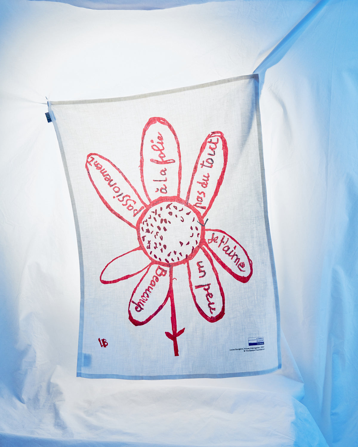 Virtues theologales Linen Tea Towel by Louise Bourgeois x Third Drawer Down